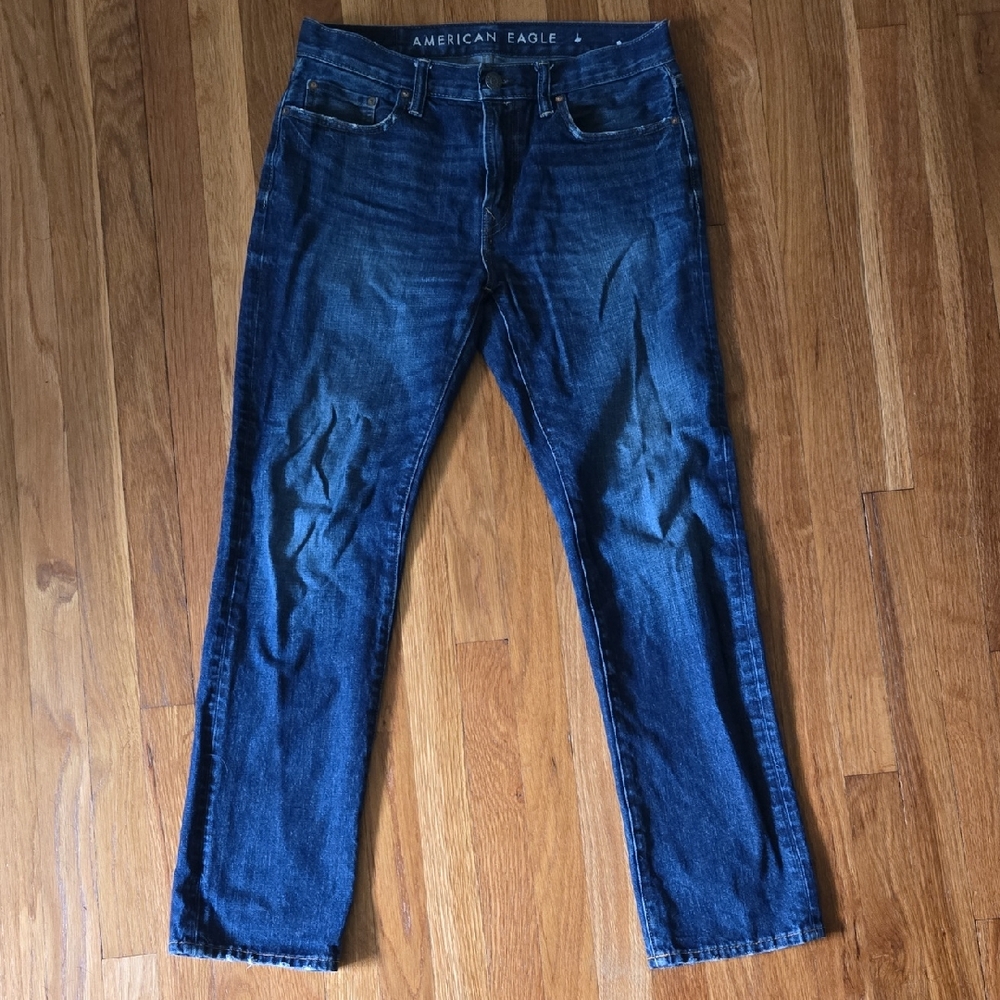 AE Original Straight Mid/Dark Jeans